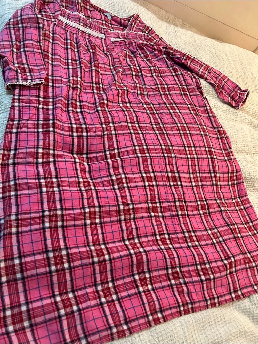 Great Northwest Clothing Company Girls' Pink Plaid Nightgown